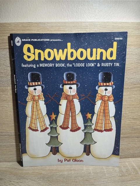Libro de Memorias Snowbound de Pat Olson con Look The Lodge y Estaño Oxidado...