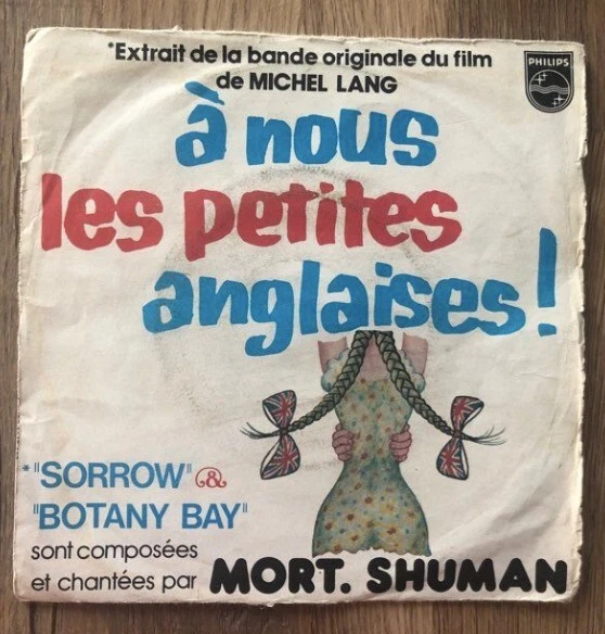 Vinyle 45 tours-Mort Shuman-Bande originale du film à nous les petites anglaises Vinyle 45 tours-Mort Shuman-Bande originale du film à nous les petites anglaises