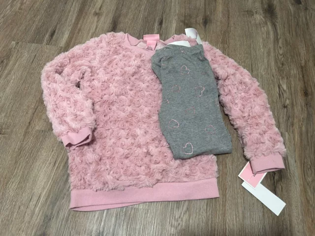 Juicy Couture Kids Size 6 Pink And Gray Outfit Brand New