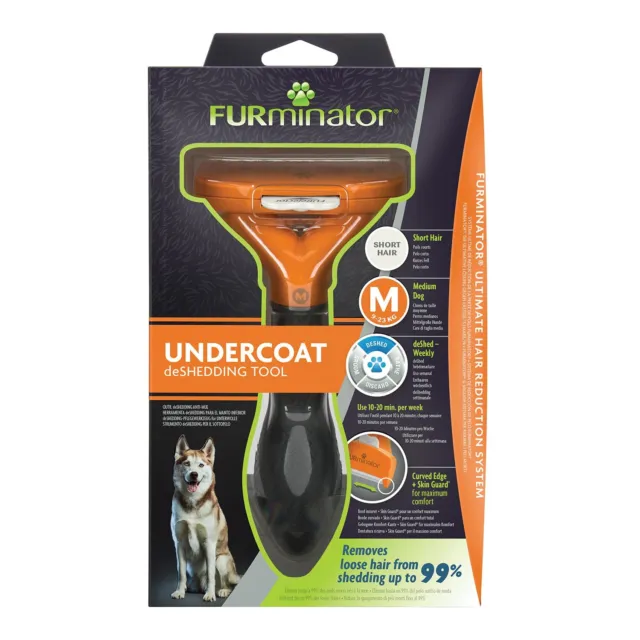 FURminator Undercoat De-shedding Tool for Dogs - Short Hair - Medium