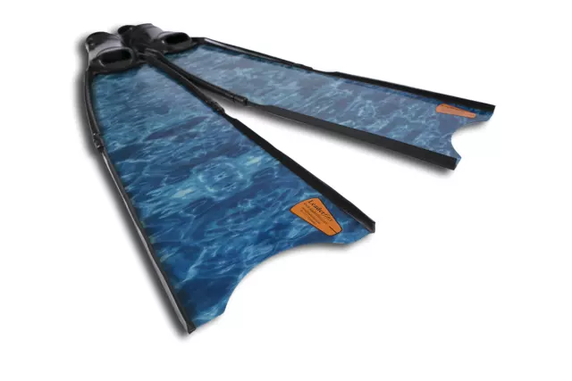 Leaderfins Blue Camo Freediving and Spearfishing Fins 2