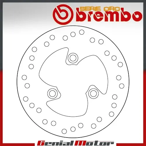 Disco Freno Fisso Brembo Serie Oro Posteriore per Yamaha Aerox 50 1997 > 2006