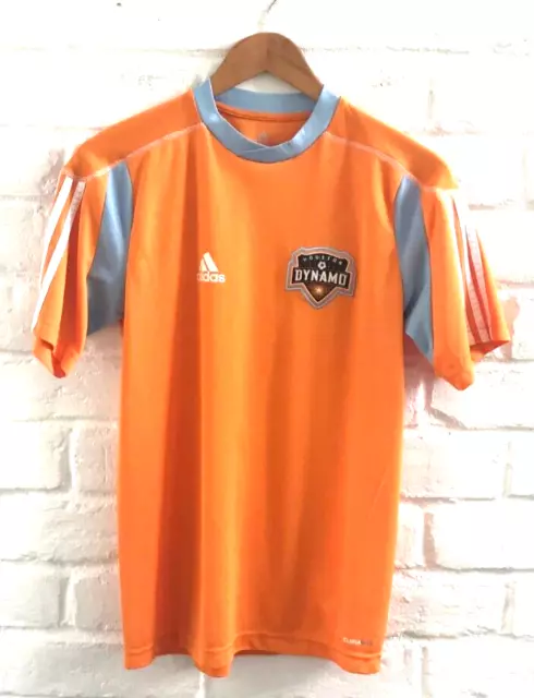 Houston Dynamo Shirt Womens XS S 4 Vintage 2011 Soccer Team Logo Orange