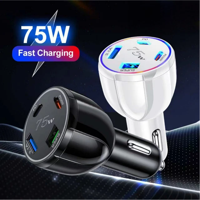 OEM Verizon LOGO Car Charger Dual Output Vehicle Power Adapter Micro USB Cable E - Foto 3