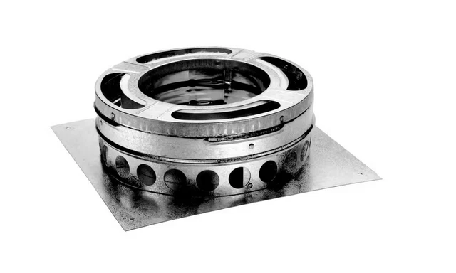 New 6" DuraPlus Triple Wall All Fuel Base Plate - 6DP-BP