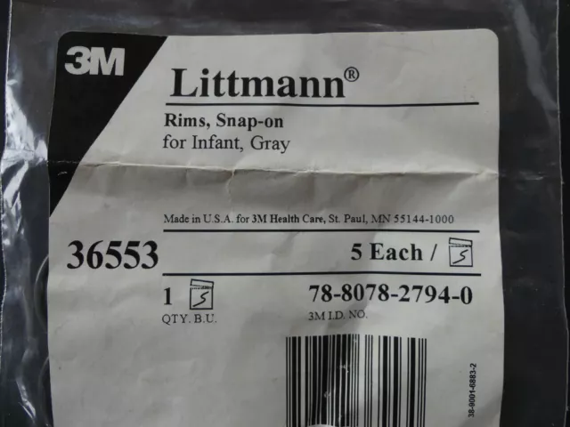 3M Littmann 1 x Membran 36561  27,5mm + 1 x Ring 36553 für Säuglings-Stethoskop