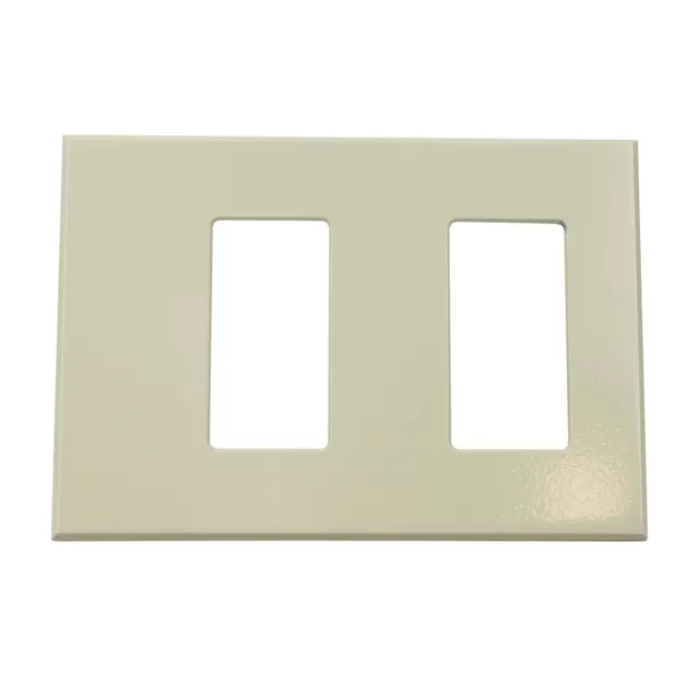 Lightolier Controls Fb2Slal Multi 2-Gang Faceplate Wall Plate, Almond