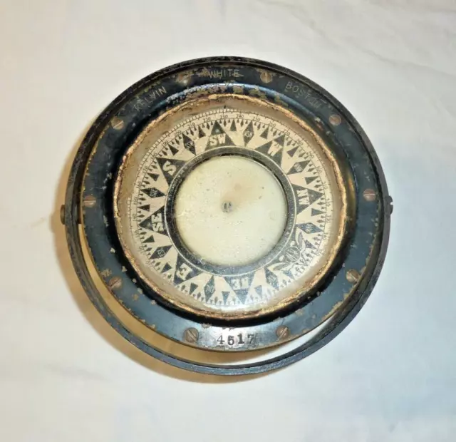 Vintage Kelvin Wilfrid White Marine Compass