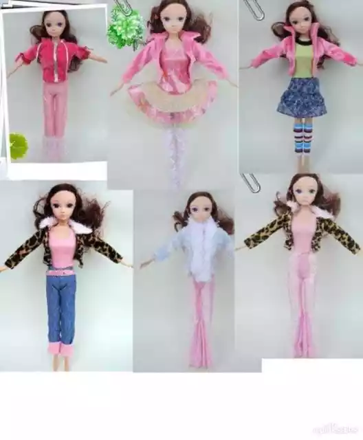 Barbie Doll sized Casual Cloth/Accessory@@Any 1 Cloth & 1 pair shoes@Pretty Gift