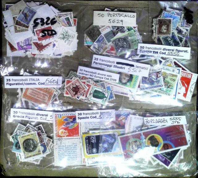 Lotto filatelico oltre 700 francobolli mondiali come da foto (cod.5631)