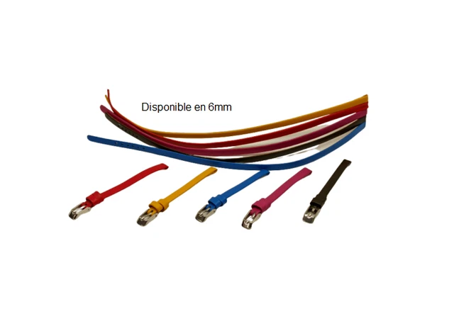Bracelet montre double tour cuir 6mm deals