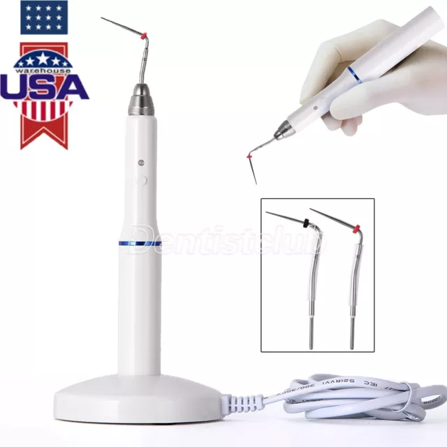 Wireless Dental Gutta Percha Endo Heated Pen with 2 Tips Obturation System