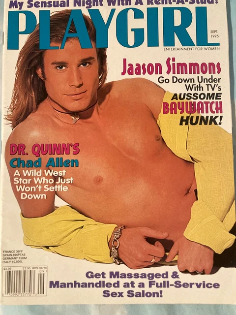 PLAYGIRL MAGAZINE, SEPT. 1995, Guys Posing Nude, Women's Interest, Gay