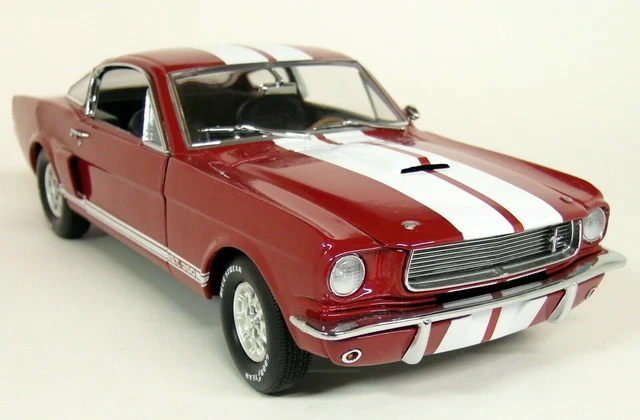 LANE EXACT DETAIL 1/18 Scale 1966 Shelby GT350 Red / White Diecast