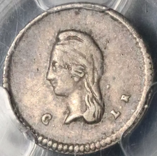 1855-C PCGS XF 40 Mexico 1/4 Real Culiacan Quarto Silver Coin (21072001C)