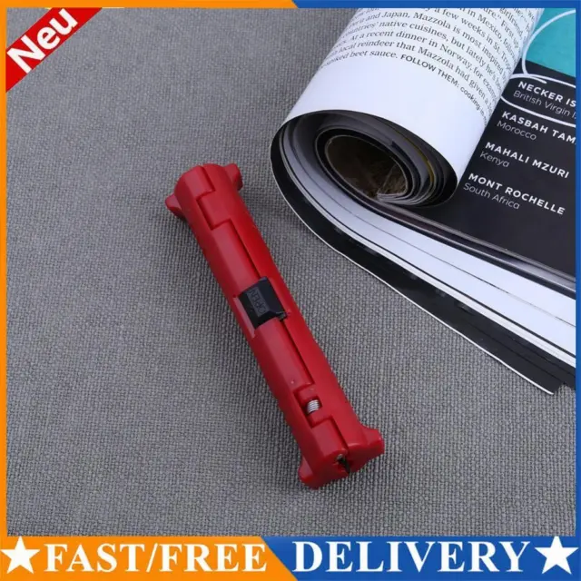 Multi-Function Wire Stripper Portable Rotary Coaxial Cable Cutter (Red)