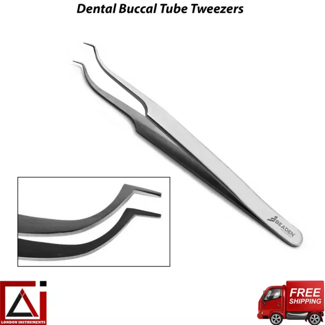 Dental Lingual Bracket & Buccal Tube Holder Tweezers Orthodontic Instruments CE