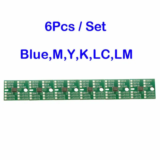Einmaliger Chip für Mimaki SB300 Cartridge 6 Farben (Blau,M,Y,K,LC,LM) 2000ml
