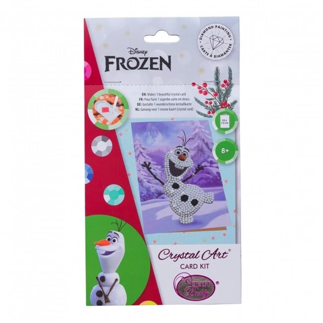 Crystal Art Disney Karten-Kit - Winter Olaf