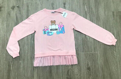 Moschino Girls Pink Teddy Jumper / Sweater Age 14 Yrs BNWT