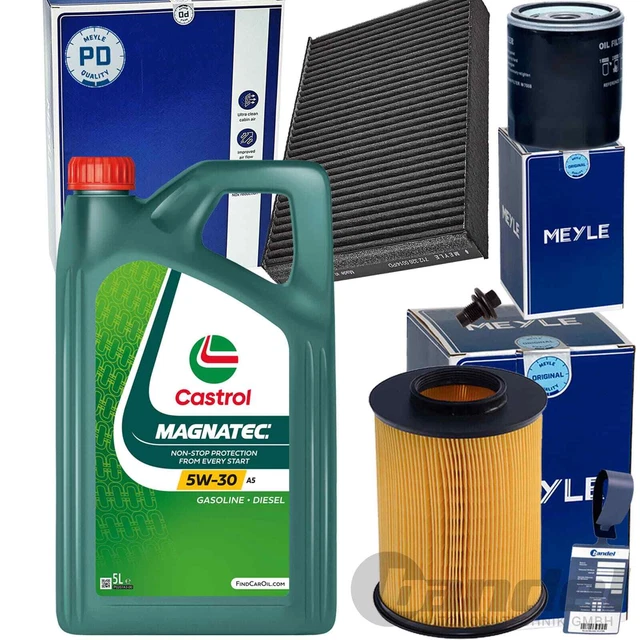 MEYLE FILTERSET +CASTROL 5W30 passend für FORD C MAX FOCUS 3 KUGA 2 EUR ...