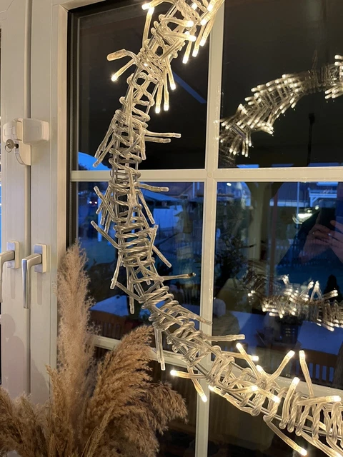Großer Ikea Glänsa Lichterkranz Kranz Leuchtkranz Weihnachtsbeleuchtung 3