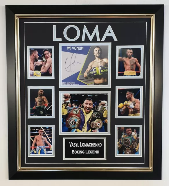 Vasyl Lomachenko SIGNED Photo Picture Photograph Autographed Display