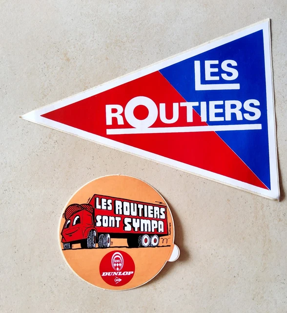Pegatina 'Les Routiers Sont Sympas' Para Camión O Auto - 9 Cm, Fabricada En Francia, Tema Automovilístico