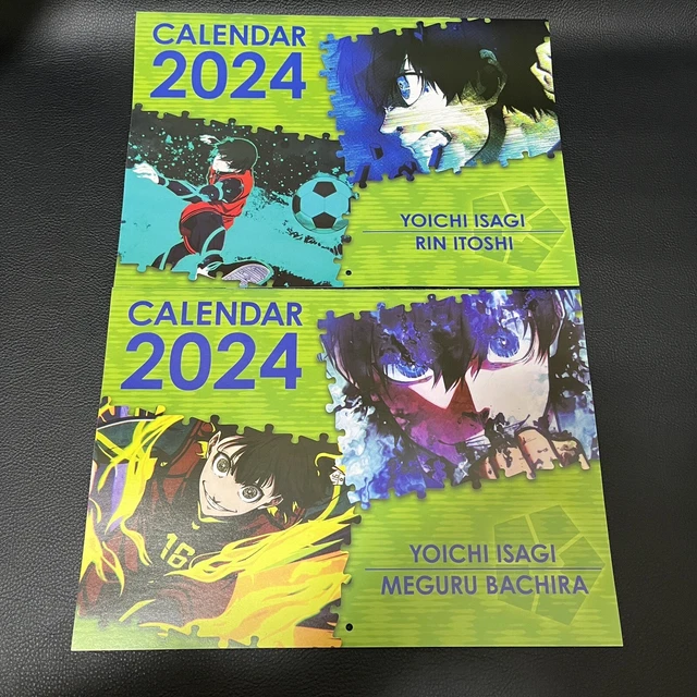 BLUELOCK KURA SUSHI Limited 2024 Calendar Yoichi Isagi Rin Itoshi