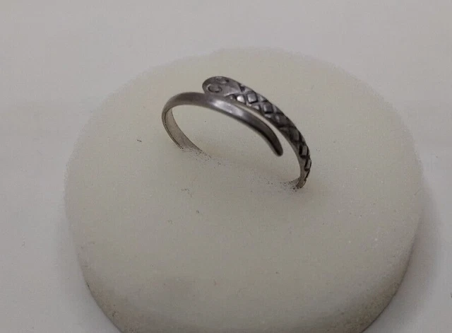 Bague Ancienne En Argent 925 Filigranée Forme Fleur - Taille 56 - Vintage - Occasion