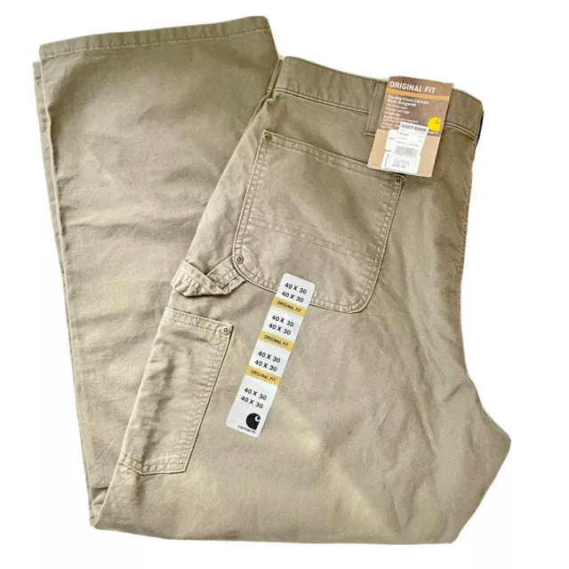 Carhartt Men's Work Pants Canvas Double Front Relaxed Fit BN2802-M