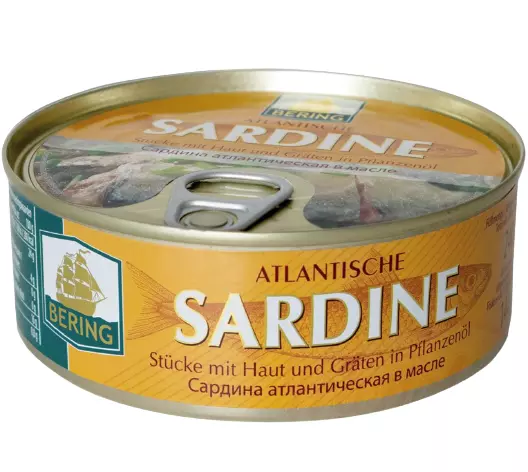 Atlantische Sardine 240g Сардина атлантическая в масле Fischkonserven