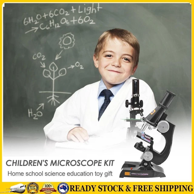 MICROSCOPE KIT LAB Home School Science Educational Toy for Kids Child