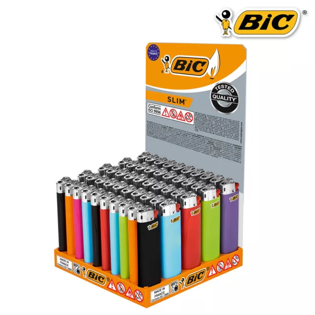 BIC SLIM J23 Feuerzeuge 5 / 10 / 25 oder 50 Stück Original!