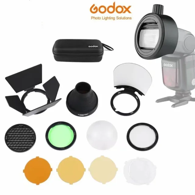 Godox AK-R1 Round Flash Head + Accessories Adapter S-R1 F Speedlite TT685 V860II