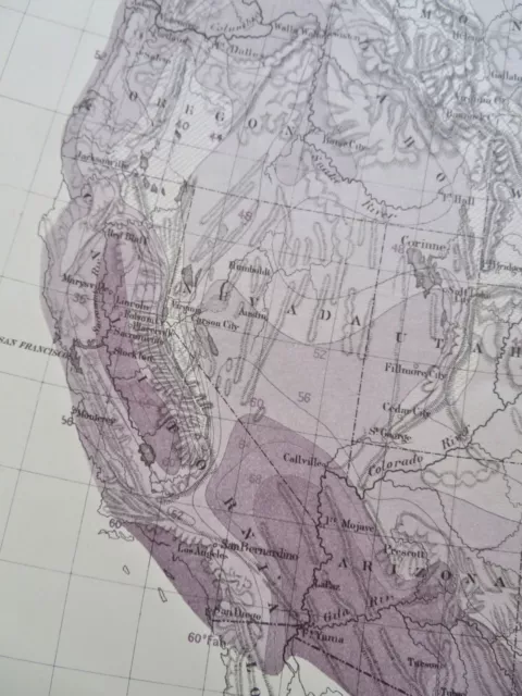 United States Temperature chart Climate 1874 Henry thematic weather map folio 3