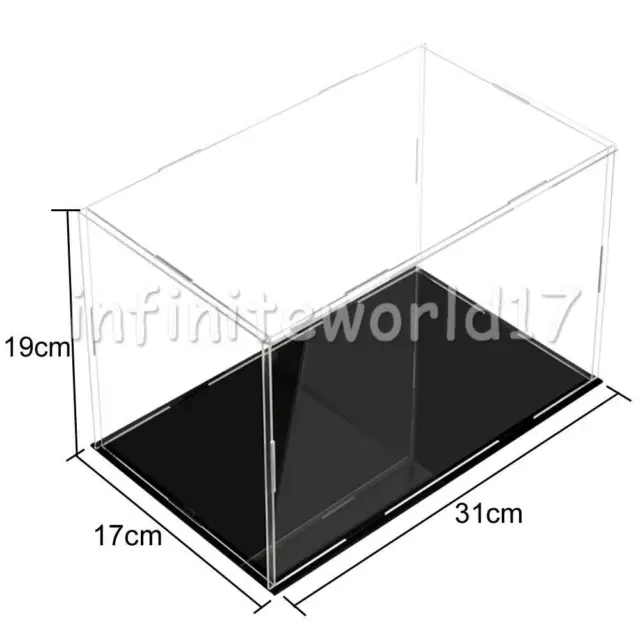 Acrylic Display Case Box Dustproof Protection Showcase Cube Collectibles Box UK 2