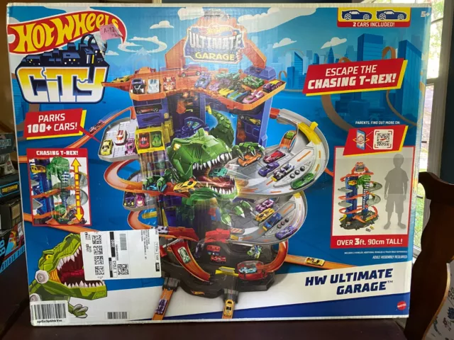 New Hot Wheels City Ultimate Garage Escape The Chasing T Rex 