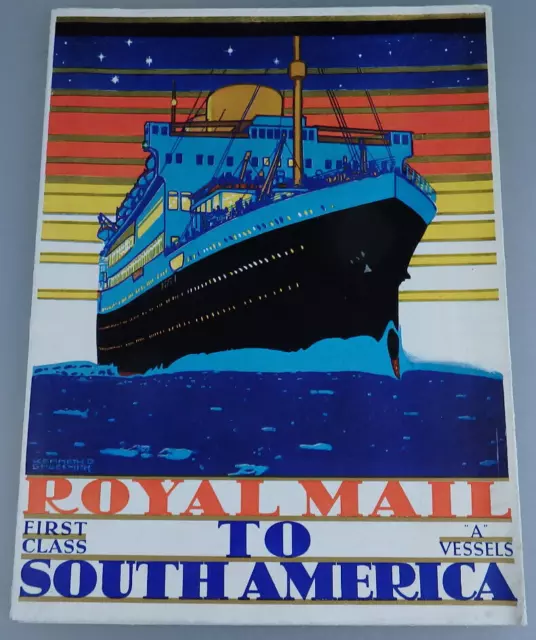 Royal Mail Line: Prospekt "First Class to South America" 1926 (99174)