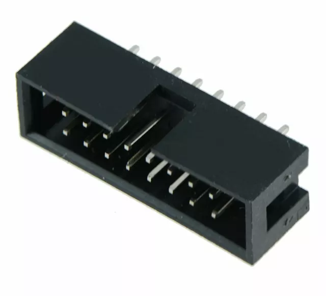 10 x 16-Way IDC Straight Pin Boxed Header 2.54mm