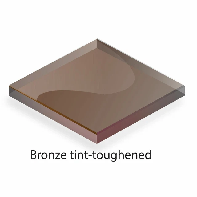 Bespoke Toughened Glass - Cut to Size - 6mm Bronze Glass, Polished