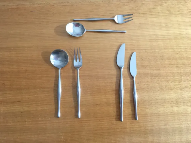 Lauffer Design 3 Stainless Steel Flatware - 5 place settings comprising 6 pieces