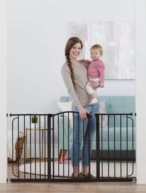 Regalo 58" Extra Wide Arched Decor Baby Safety Gate, Extra Wide Gate，ADJUSTABLE