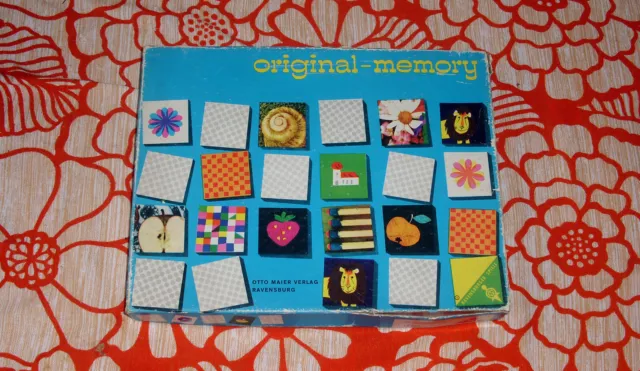 Original Memory ★ Ravensburger  ★ Rarität Vintage 74 ★ Charles Eames