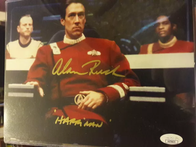 Alan Ruck Signed Star Trek Generations 8x10 Photo Inscribed Harriman JSA COA