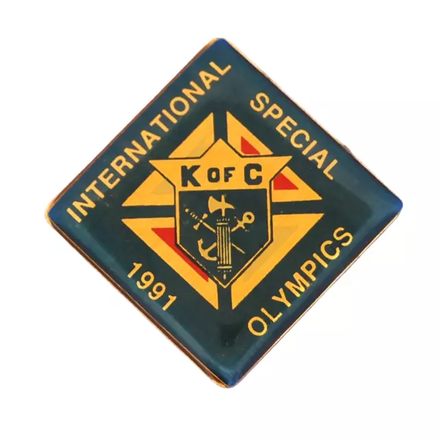 1991 International Special Olympics Knights Of Columbus Lapel Hat Jacket Pin