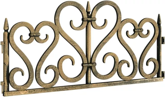 Gold Bronze Scroll Garden Path Lawn Border Edging Panels