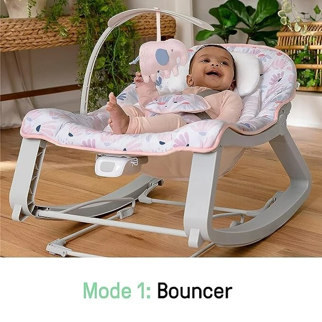 INGENUITY KEEP COZY 3in1 Baby Bouncer Seat & Infant to Toddler Rocker
