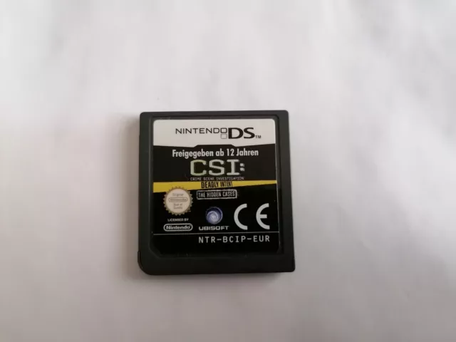 LES EXPERTS PRÉMÉDITATIONS AFFAIRES NON CLASSÉES CSI Jeu Nintendo DS version FR.