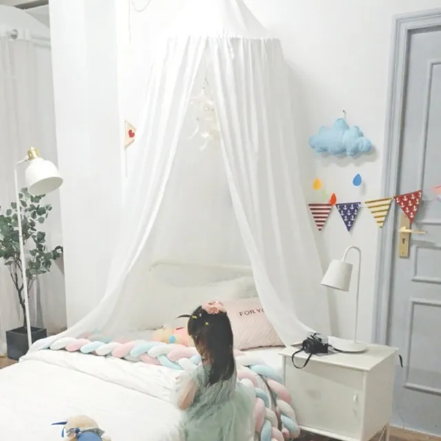 White Baby Kids Mosquito Net Crib Curtain Hanging Tent Home Bedroom Decoration